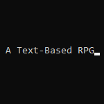 Text-Based RPG project preview